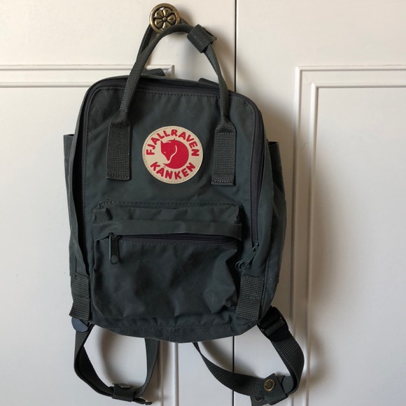 Fjallraven Handbags - Fjallraven Kanken Grey Mini Backpack